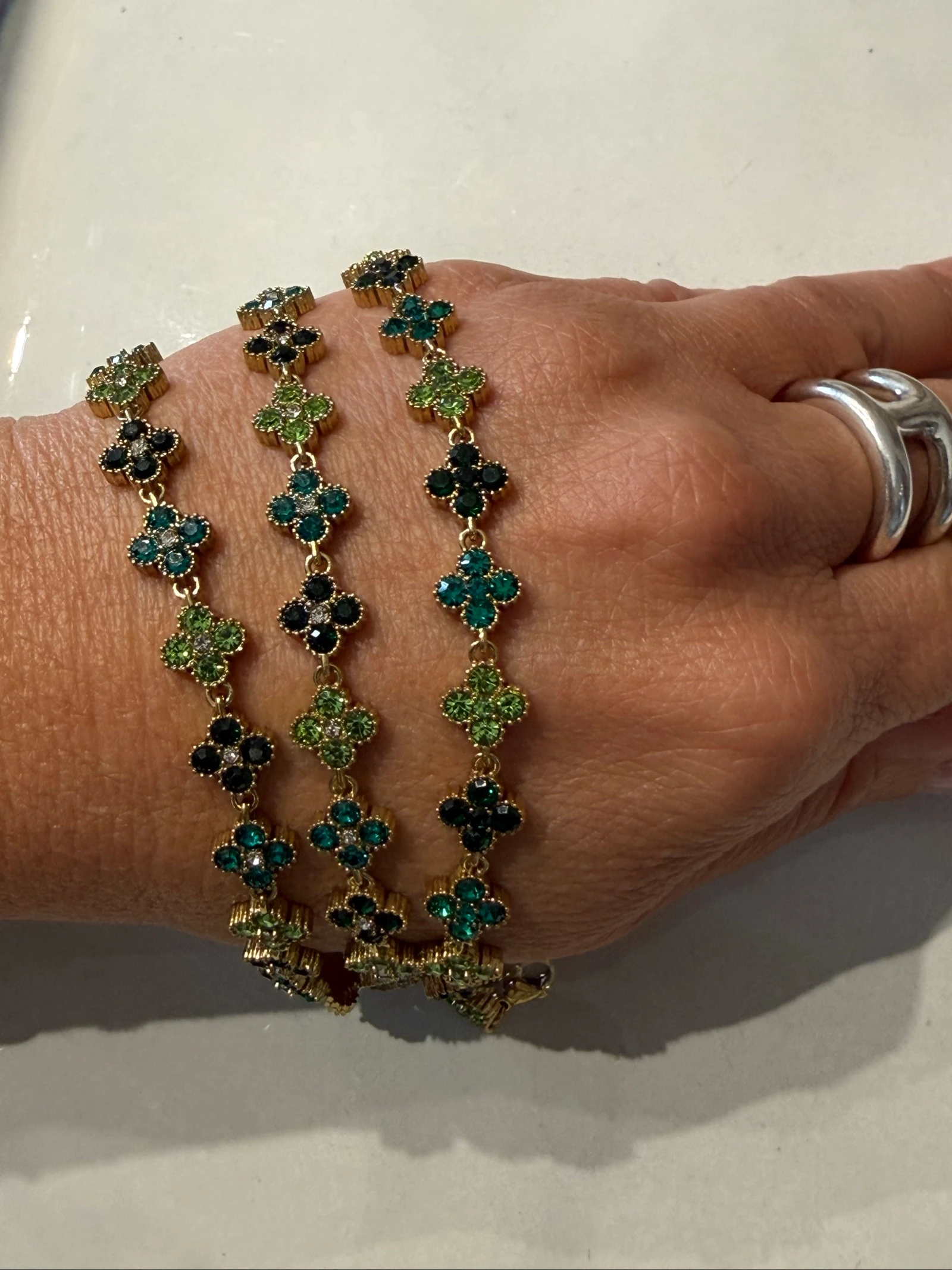  collier et bracelet trèfle  – photo 4